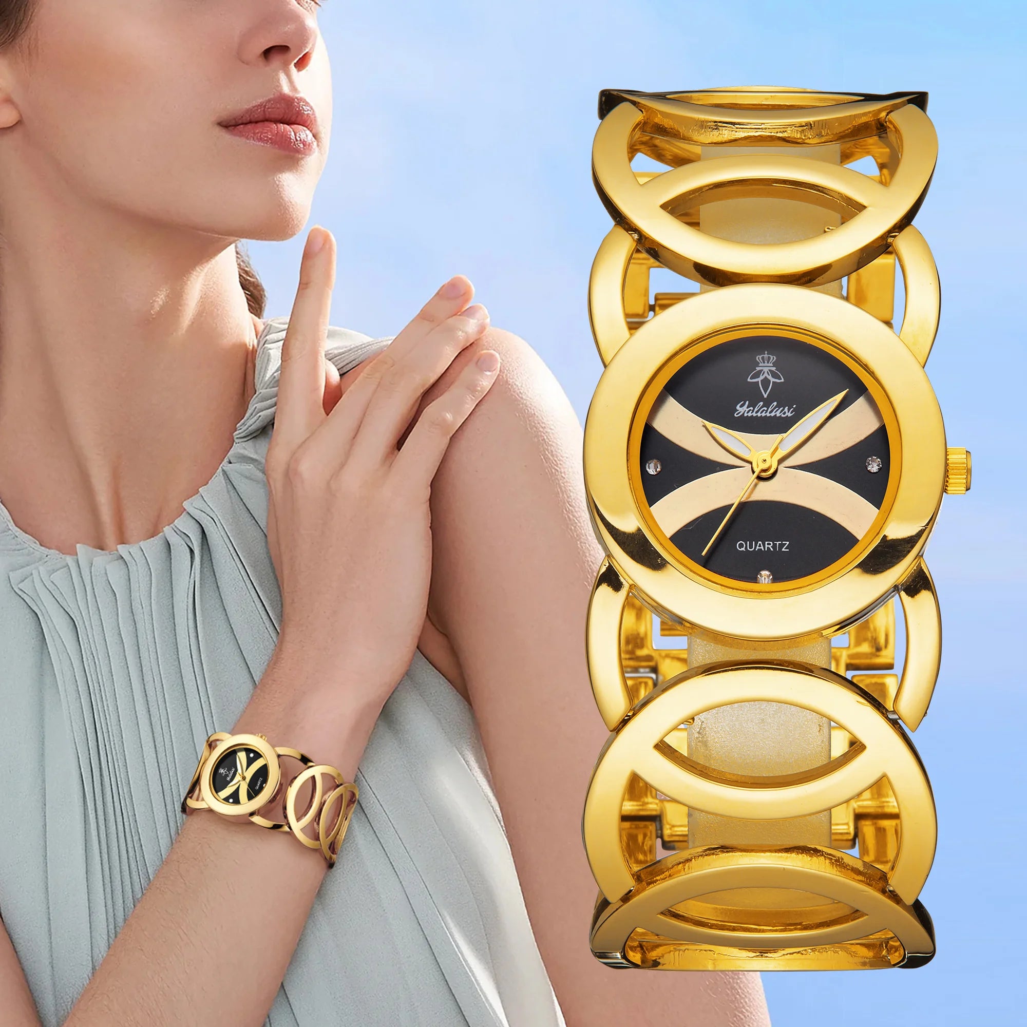 Women's Fashion Bracelet Watch: A Luxurious, Elegant, Water-Resistant Quartz Timepiece – The Perfect Gift  reloj mujer montre