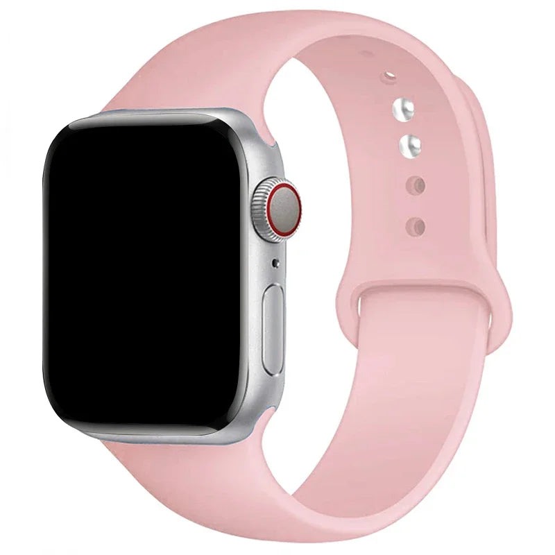 Sports Silicone Strap For Apple Watch Band Ultra 49mm 46mm 45mm 44mm 42mm 41mm 40mm Watchband for iWatch 11 10 9 8 7 6 5 4 SE