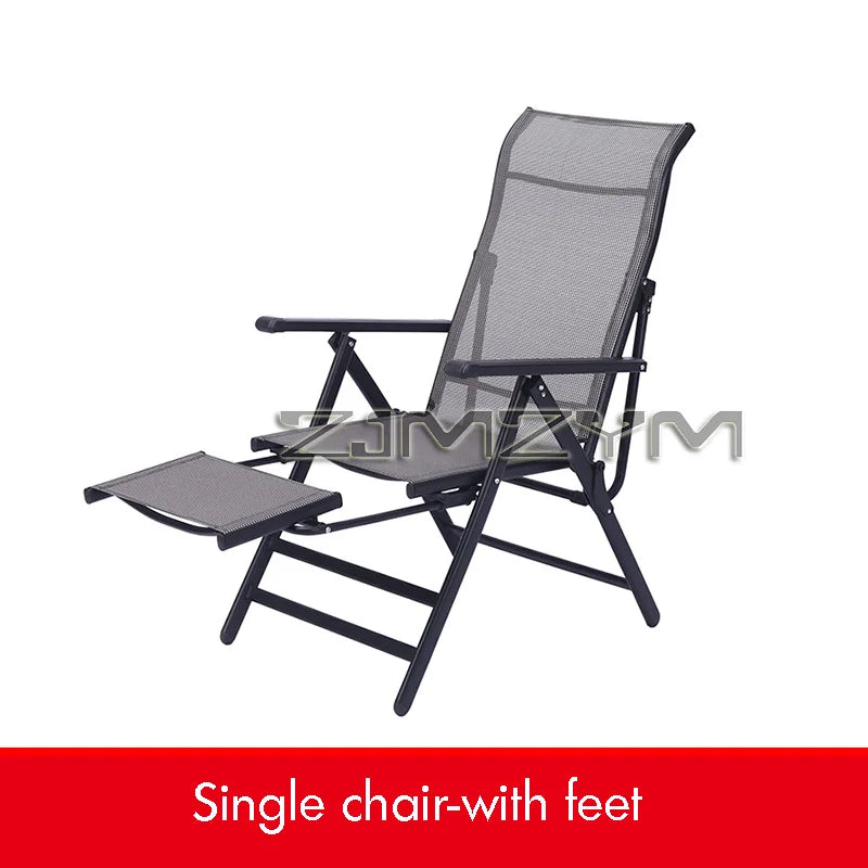 Portable Folding Beach Chair Outdoor Garden Camp Recliner Furniture for Courtyard Open Air，Telescopic Pedal Stools，Pedal stool