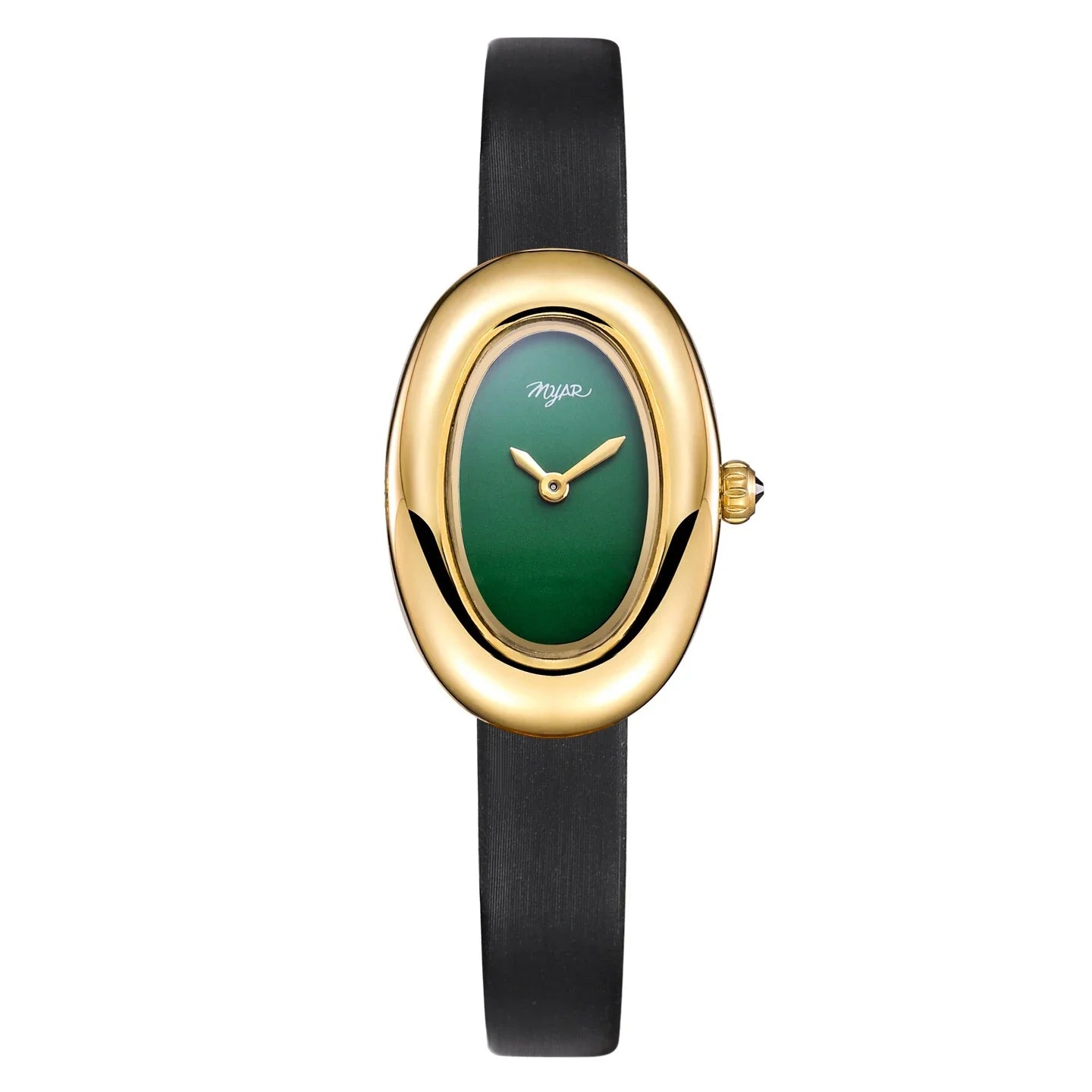MYAR Women Watch for Girls Quartz Reloj Mujer Sliver Diamond Oval Shaped Orologio Ladies Wristwatch Simple Stainless Steel Clock
