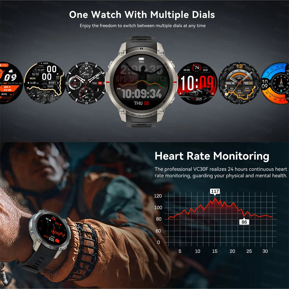 GPS Smart Watch with offline map Swimming Waterproof Sports Tracking Watch Heart Rate Blood Oxygen Sleep GPS positioning Watches