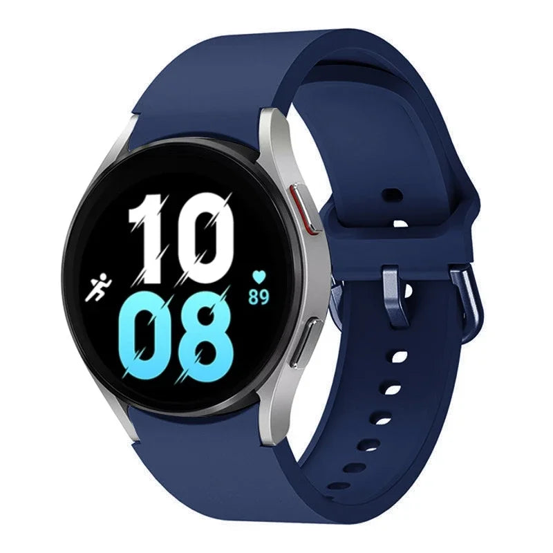 20mm Silicone Strap for Samsung Galaxy Watch 7 6 5 40mm 44mm 5 Pro 45mm Bracelet for Watch 4 6 Classic 46mm 42mm 43mm 47mm Band