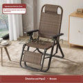 Folding Adjustable Backrest Recliner Comfortable Armchair Patio Nap Balcony Home Leisure Rattan Seating Lounge Chair