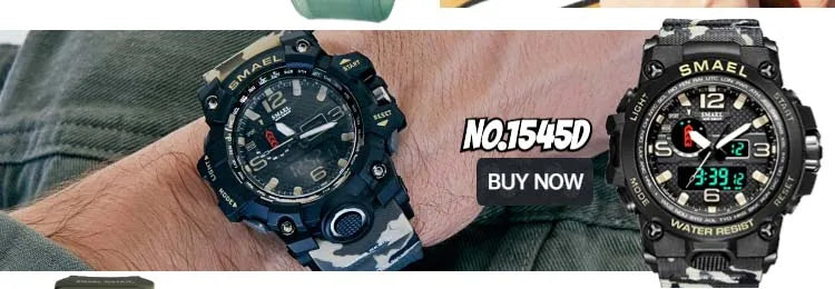 2025 SMAEL Sports Watches Men LED Watches New 50m Waterproof Digital Watches 8110 Shockproof Sports Watches for Men Electrionic