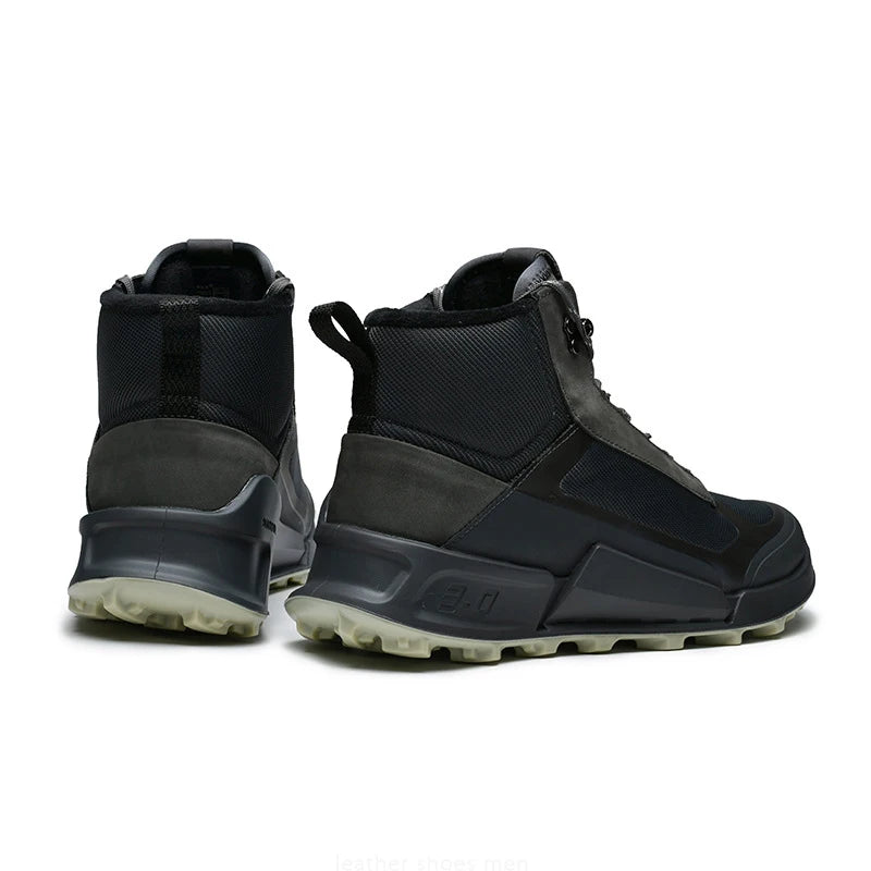 Trendy High Top Running Shoes Men Luxury Original Waterproof Sneaker Non Slip Outdoor Hiking Climbing Trekking Boots Patchwork
