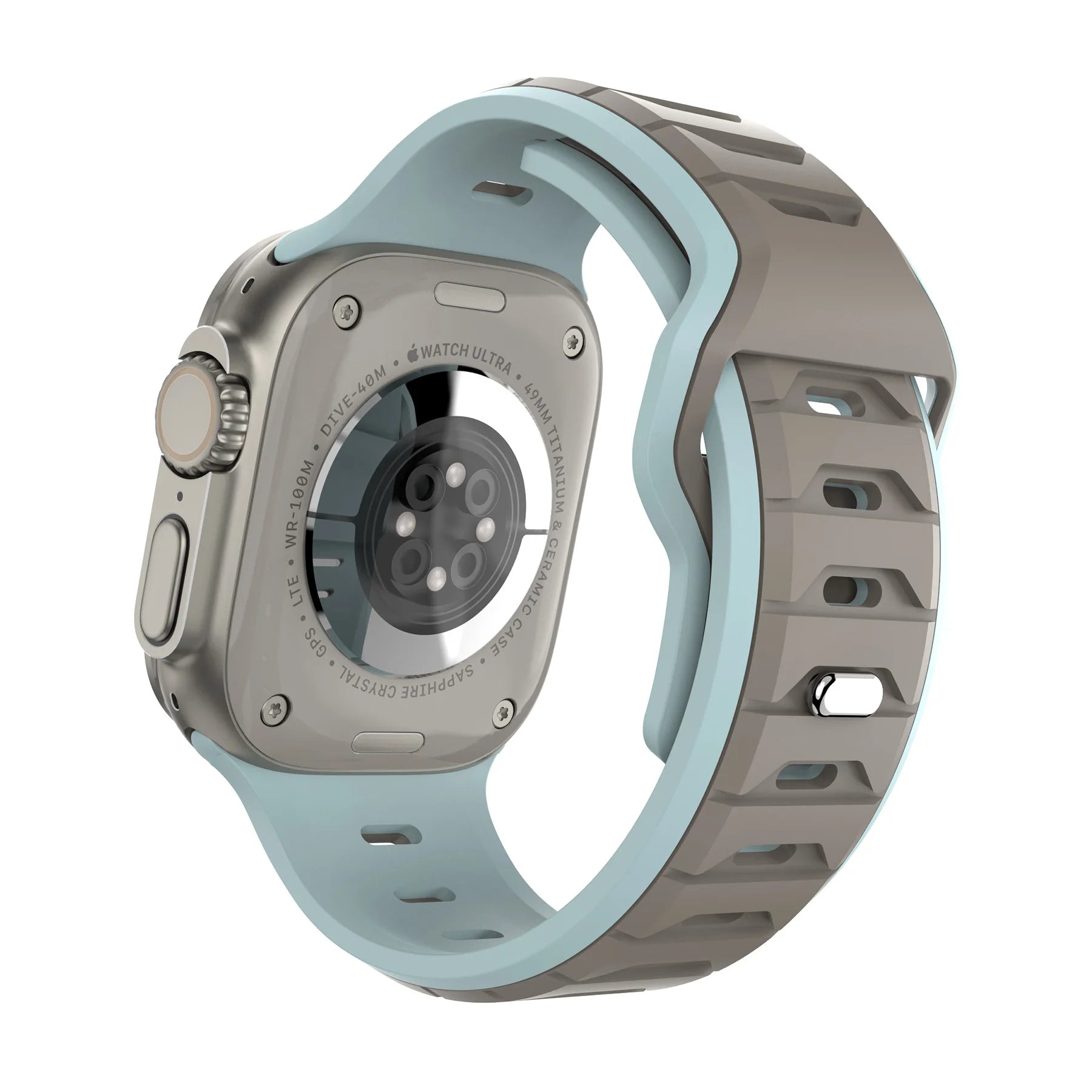 Sports Silicone Band for Apple Watch Strap 46mm 42mm 49mm 44mm 40 45mm Two-tone Watchband for iWatch 11 10 9 8 7 6 5 4 SE Ultra