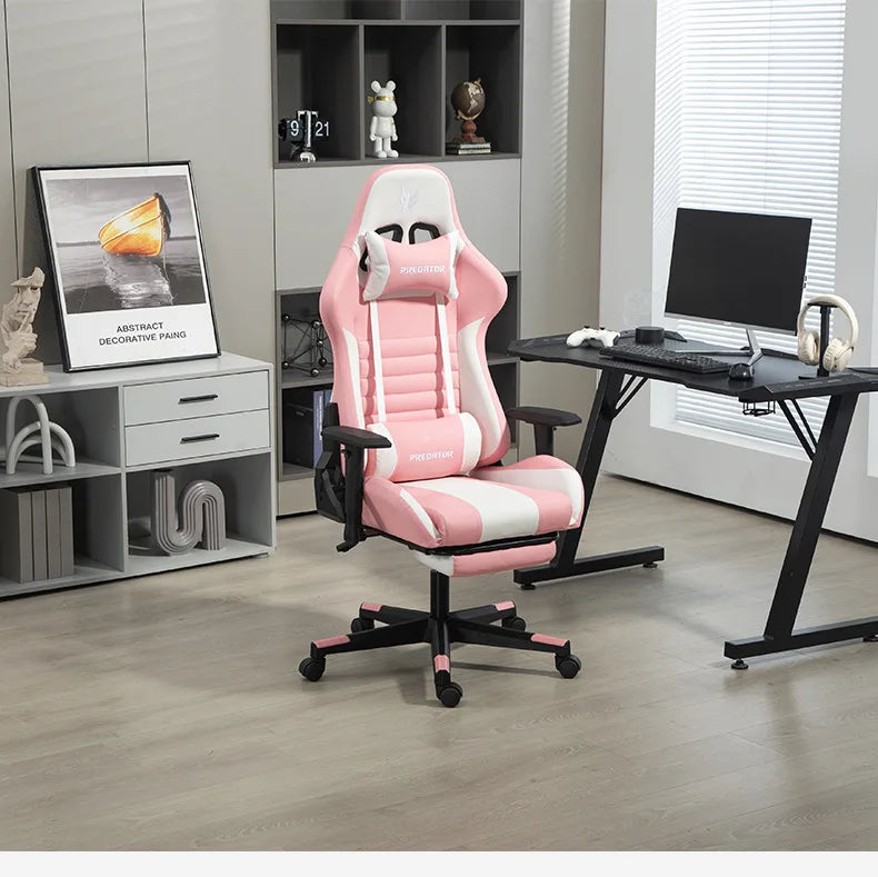 AOLIVIYA Modern Light Ergonomic Gaming Computer Chair, Swivel Seat with Lift for Home Live Broadcast Comfortable Sedentary Dormi