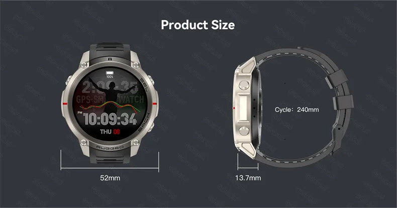 GPS Smart Watch with offline map Swimming Waterproof Sports Tracking Watch Heart Rate Blood Oxygen Sleep GPS positioning Watches