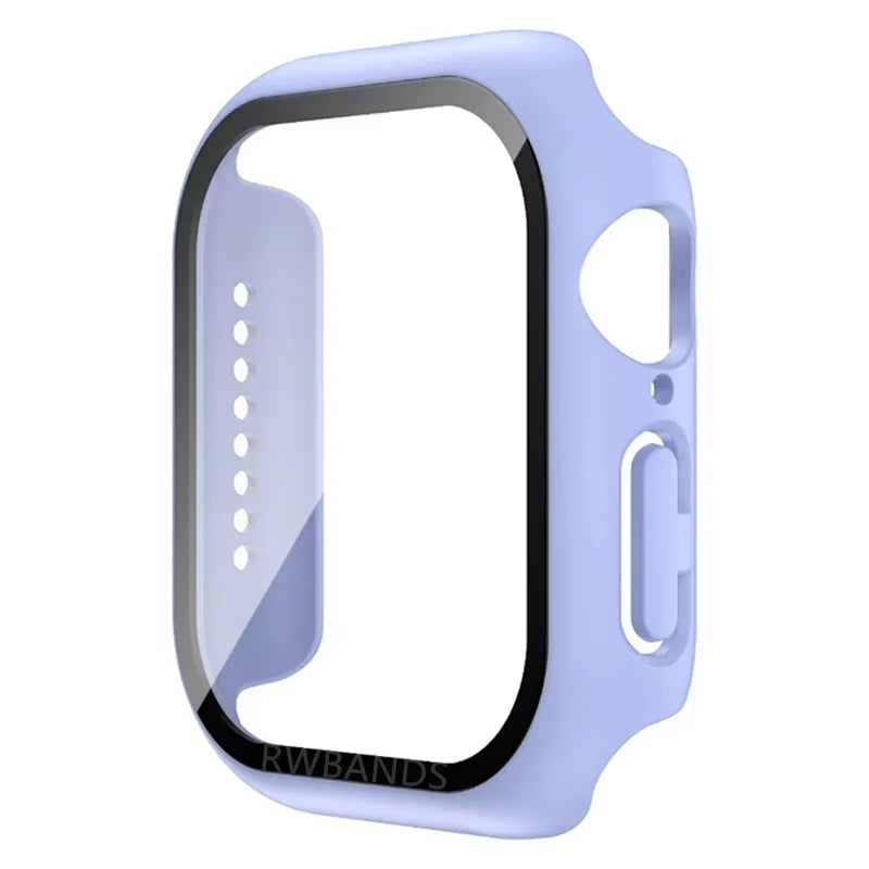 Glass+Cover For Apple Watch 46mm 44mm 40mm 49mm 41mm 45mm 42mm Accessorie Screen Protector iwatch series Ultra 11 10 9 SE 8 7 6