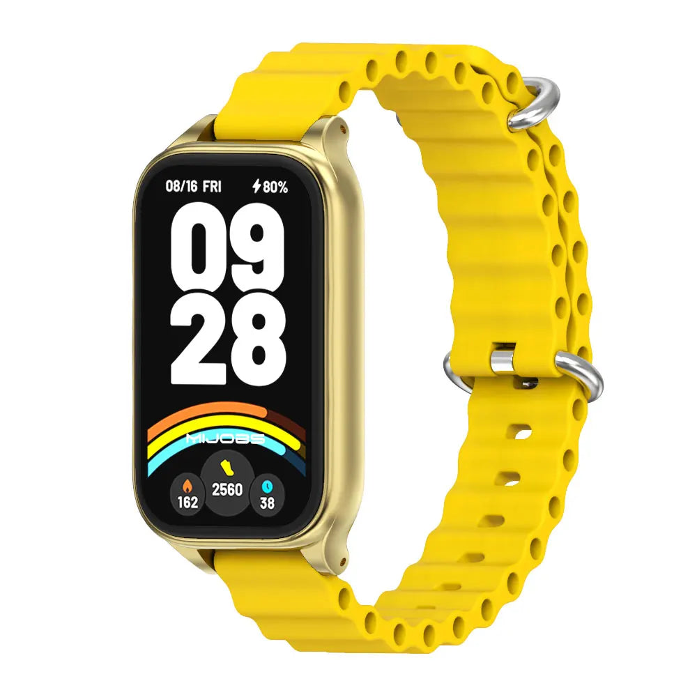 Strap For Mi Band 9 Active Watchband for Mi Band 8 Active 9 Active Silicone Wristband for Mi Band 9 Active Smartband Accessories