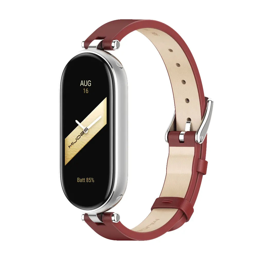 Strap for Mi Band 10 9 8 7 6 5 Watchband for Xiao mi Smart Band 9 Strap for Mi Band 8 Leather Wristband For Mi Band 7 Correa