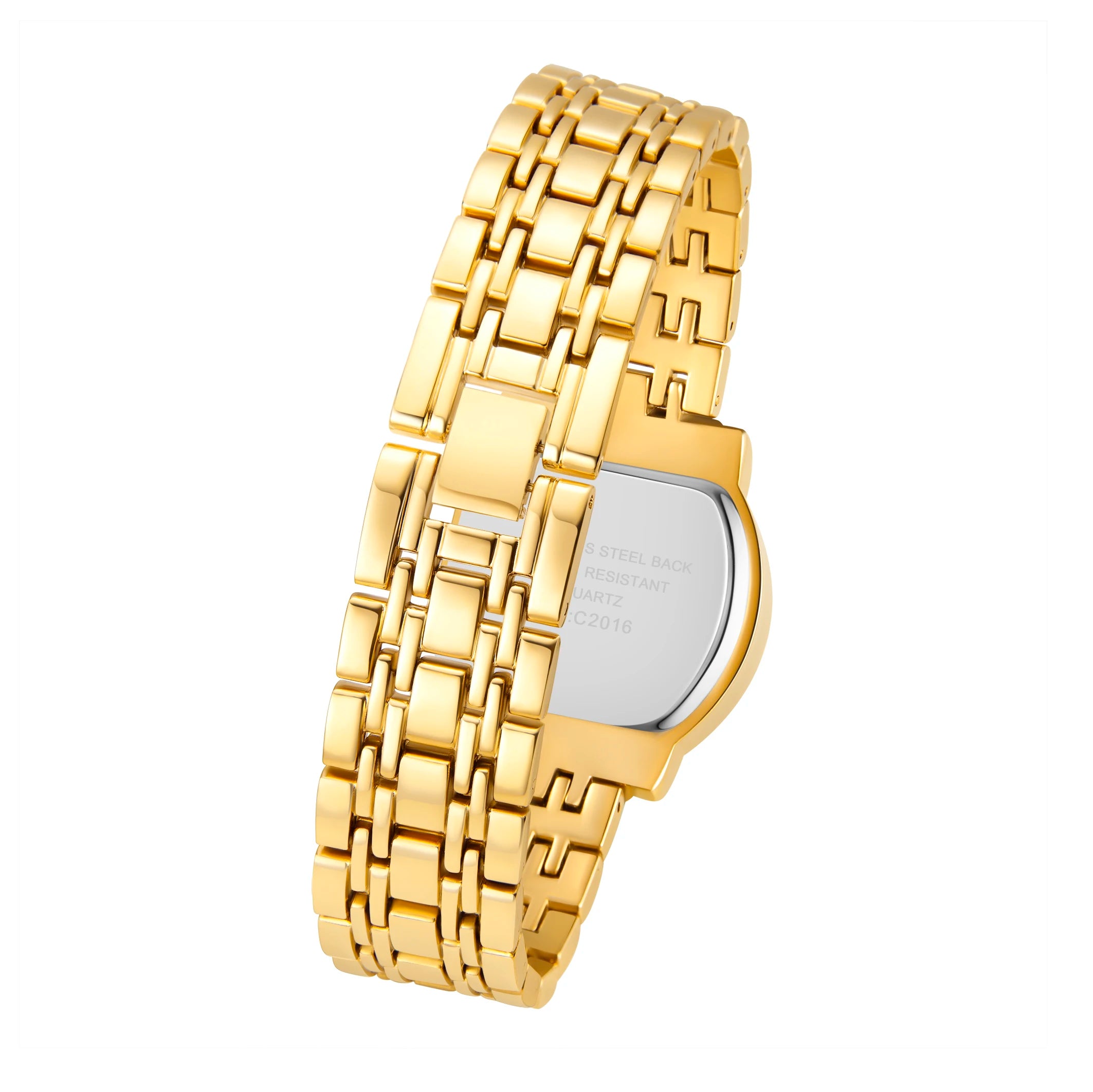 YaLaLuSi Women's Luxury Diamond-Set Asymmetrical Dial Bracelet Watch, Water-Resistant Quartz Watch reloj mujer watch for ladies