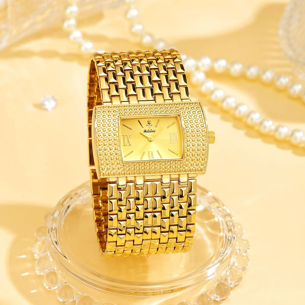Elegant Women'S WristwatchFashionable European And American StyleQuartz Women'S WatchElectroplated Eco-Friendly Material Watch.