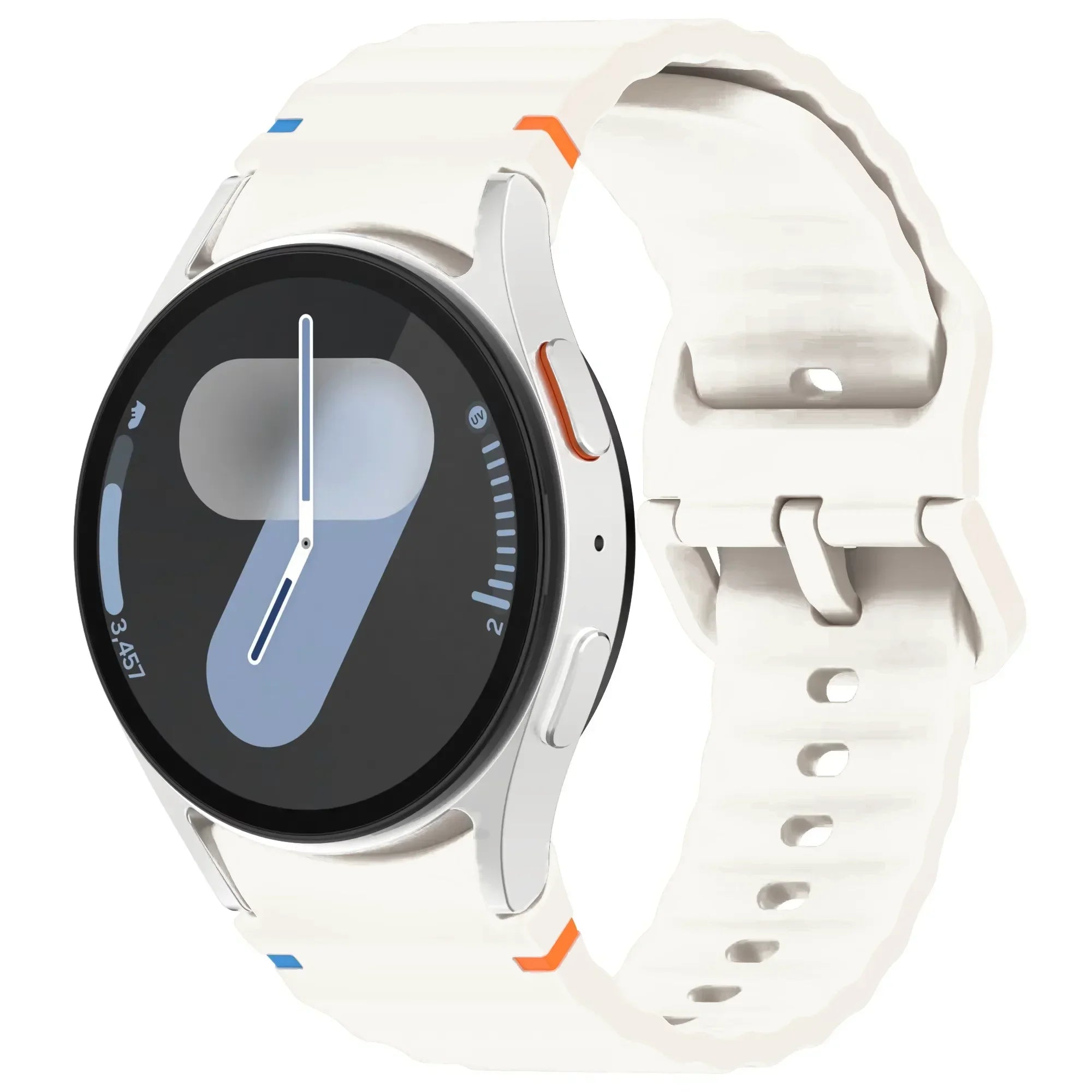New Official Silicone Strap For Samsung Galaxy Watch 6 4 Classic 47mm 46mm 43/42mm Watchband Galaxy Watch 7 6 5 4 40mm 44mm Belt