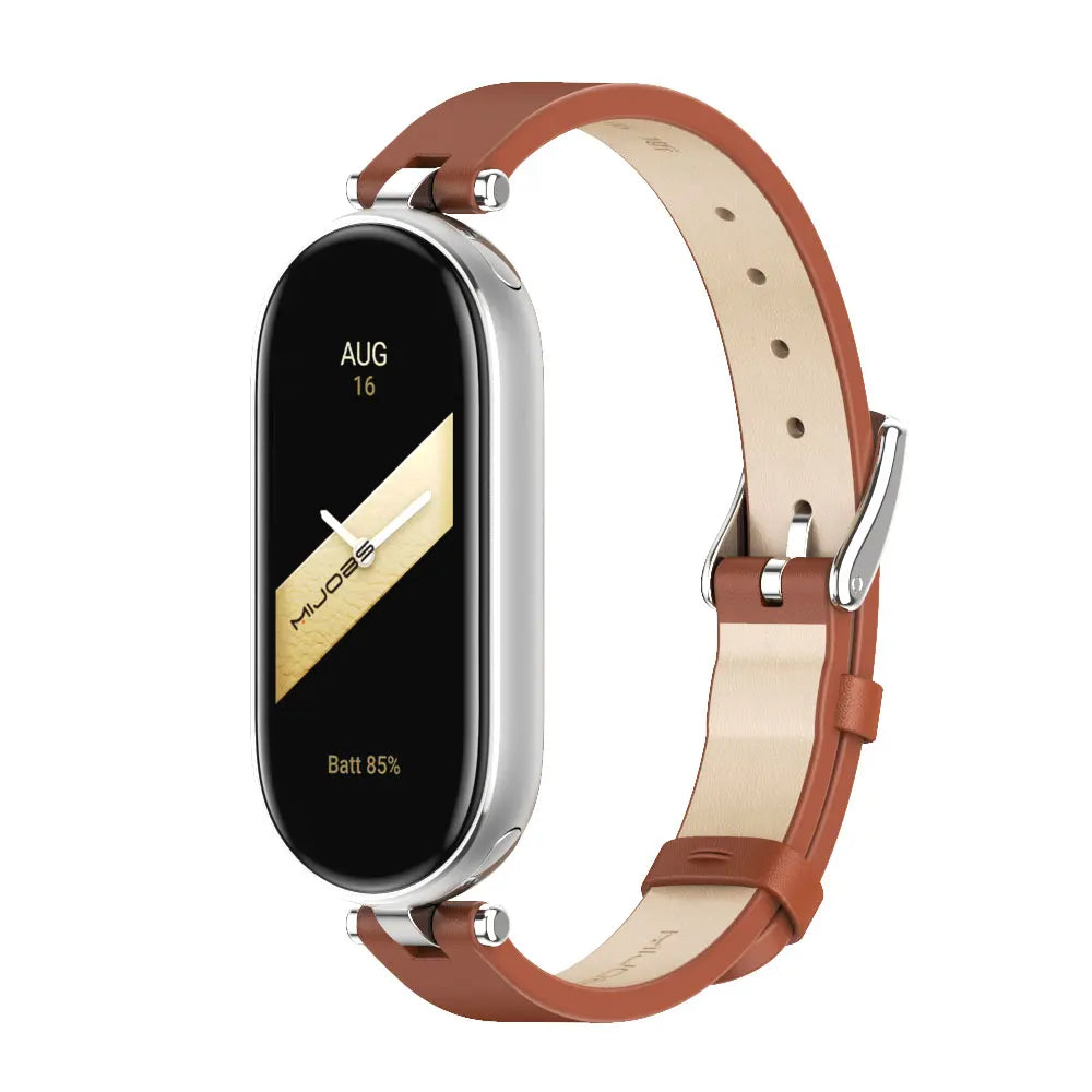 Strap for Mi Band 10 9 8 7 6 5 Watchband for Xiao mi Smart Band 9 Strap for Mi Band 8 Leather Wristband For Mi Band 7 Correa