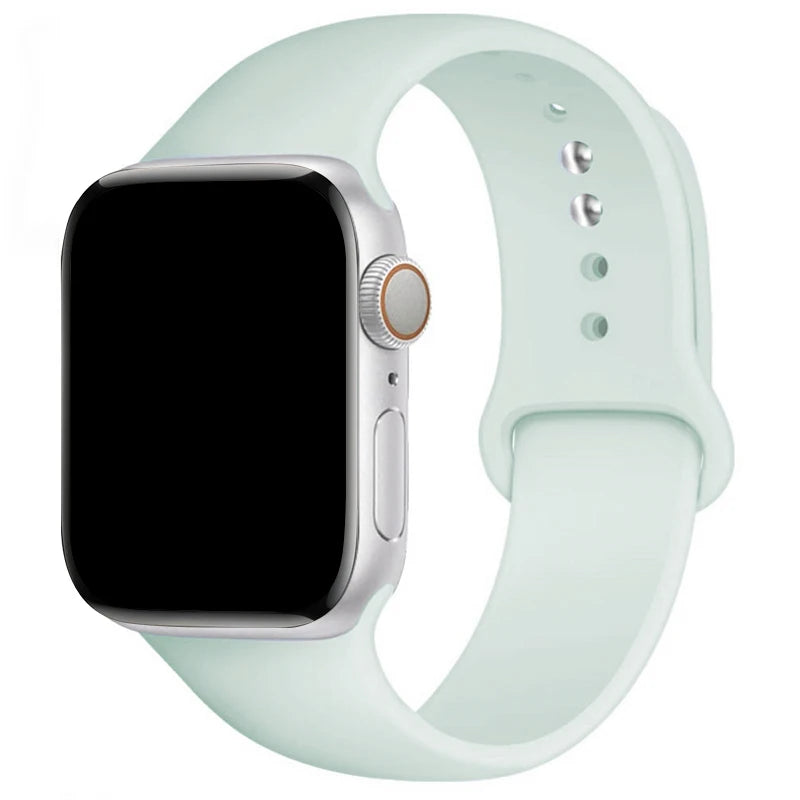 Sports Silicone Strap For Apple Watch Band Ultra 49mm 46mm 45mm 44mm 42mm 41mm 40mm Watchband for iWatch 11 10 9 8 7 6 5 4 SE