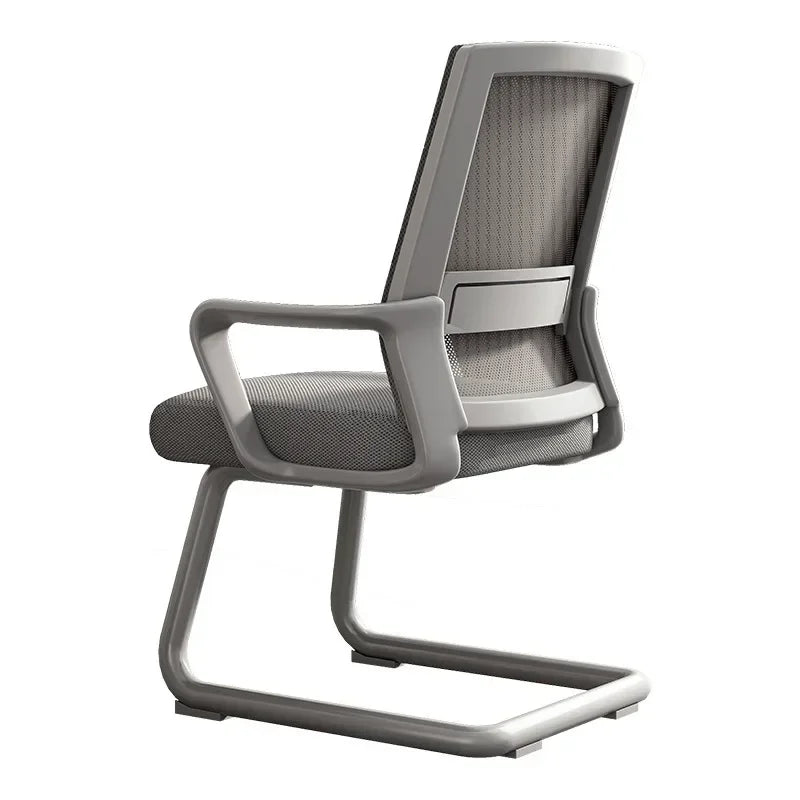AOLIVIYA Modern Ergonomic Office Chair Comfortable With Home Computer Backrest Long Sitting Study Bow Shaped Seat For Desk Light