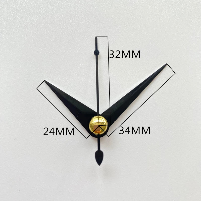 Mute DIY Wall Clock Movement Mechanism with Clock Hands Silent Kit Battery Operated Watch Repair Parts Replacement Set