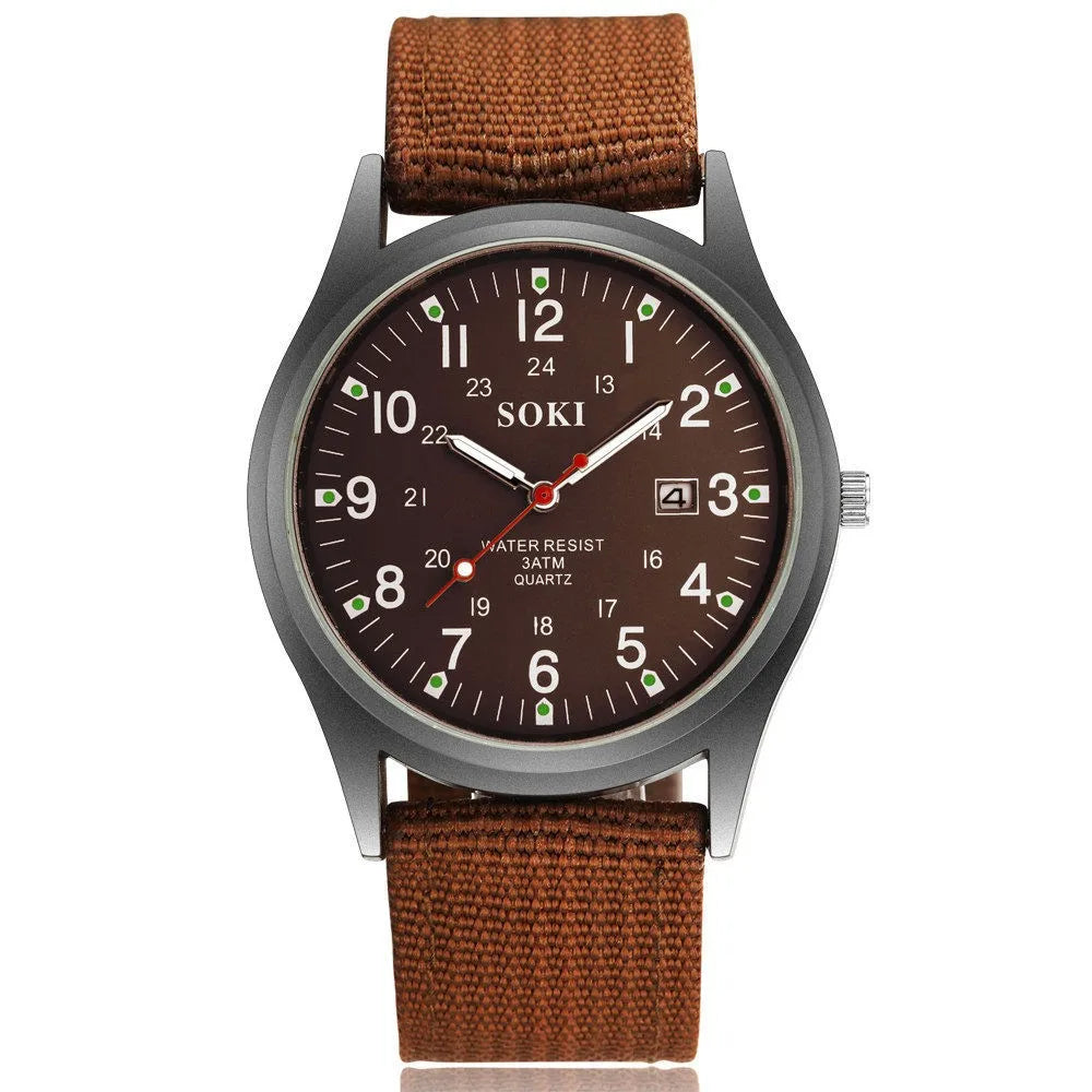 Luminous Nylon Band Military Watch Men Watches Army Wrist Watch Quartz Men Sports Watches Relojes Para Hombre Relogio Masculino
