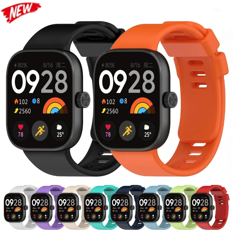 Official Silicone Band for Redmi Watch 5-4 SmartWatch Strap Accessories for Xiaomi Mi Band 8Pro/9Pro Correa Bracelet Replacement