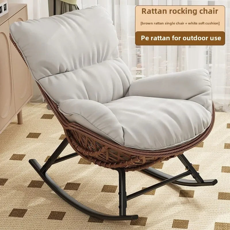 Swinging Lounge Chair,home Balcony,lounge Chair, Anti Vine Woven Lobster Chair, Single Living Room, Adult Outdoor,rocking Chairs