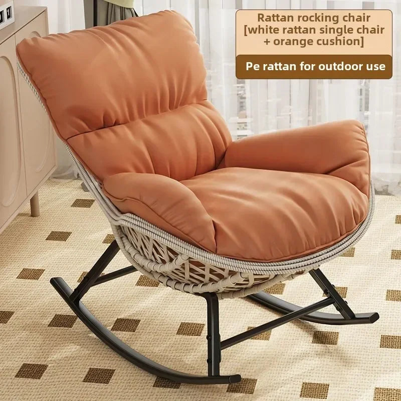 Swinging Lounge Chair,home Balcony,lounge Chair, Anti Vine Woven Lobster Chair, Single Living Room, Adult Outdoor,rocking Chairs