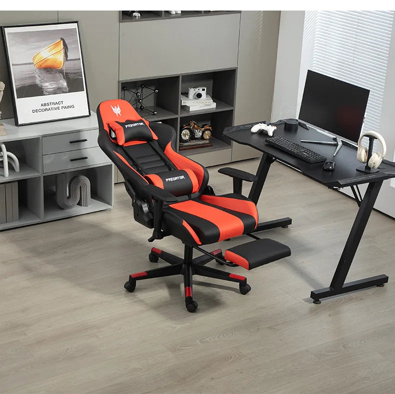 AOLIVIYA Modern Light Ergonomic Gaming Computer Chair, Swivel Seat with Lift for Home Live Broadcast Comfortable Sedentary Dormi