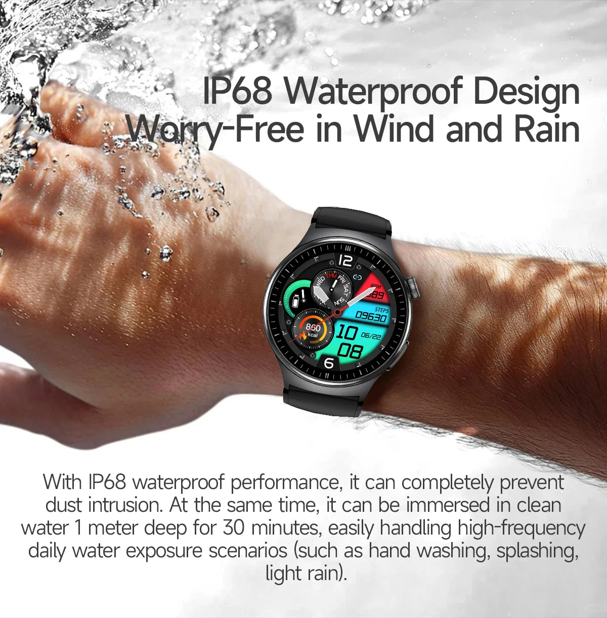 Newly Upgared Precise Health Diagnosis Smart Watch ECG Uric Acid Blood Pressure Micro Physical Examination Clock For Android iOS
