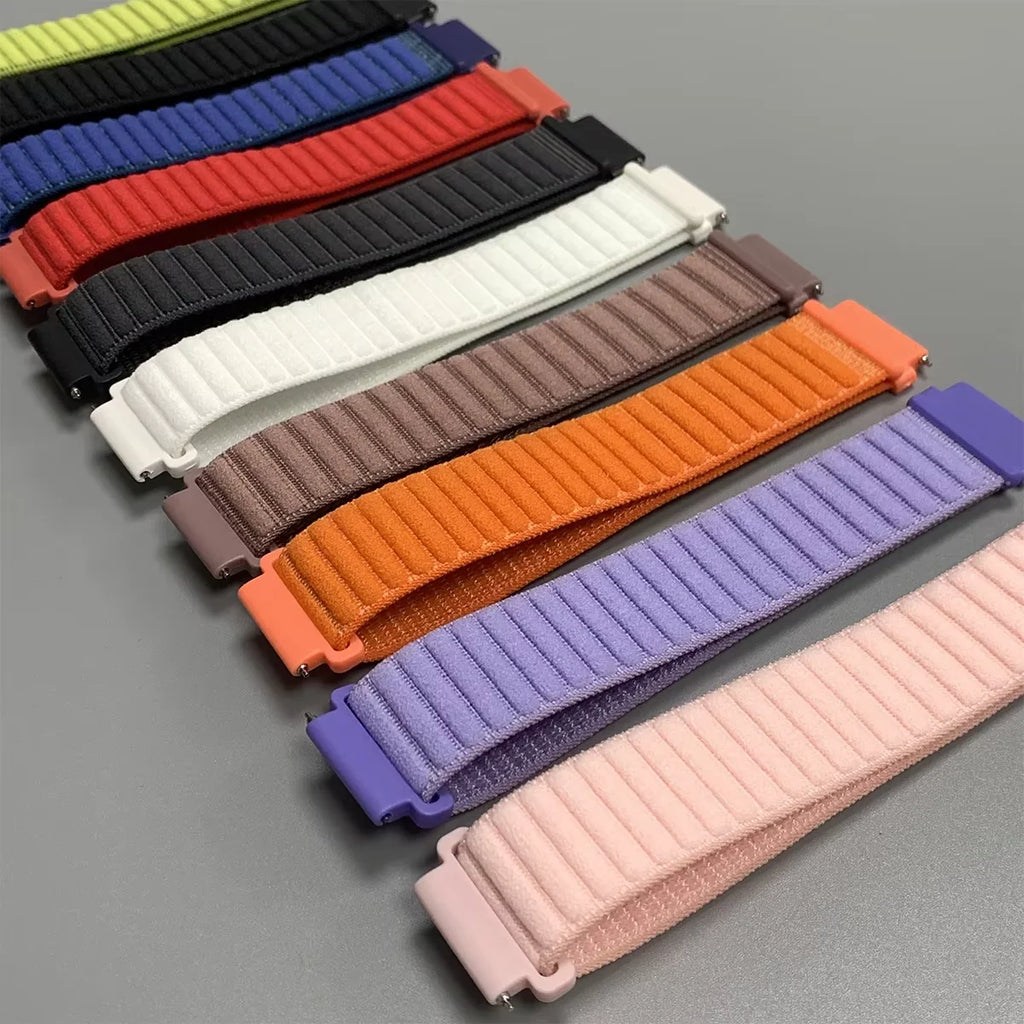18mm 20mm 22mm Nylon Strap for Garmin Forerunner 970 965 955 570 165 265S/Active 6/5 Breathable Bracelet for Garmin Venu 4/3/3S