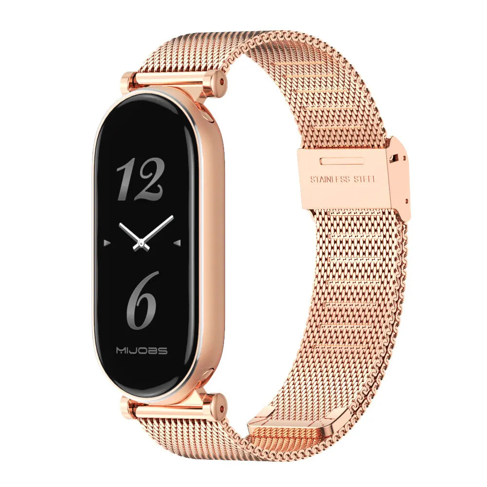 Strap for Mi Band 10 9 8 Wristband For Mi Band 9 Bracelet for Mi Band 10 Stainless Steel Watch Band for Mi Band 8 Metal Straps