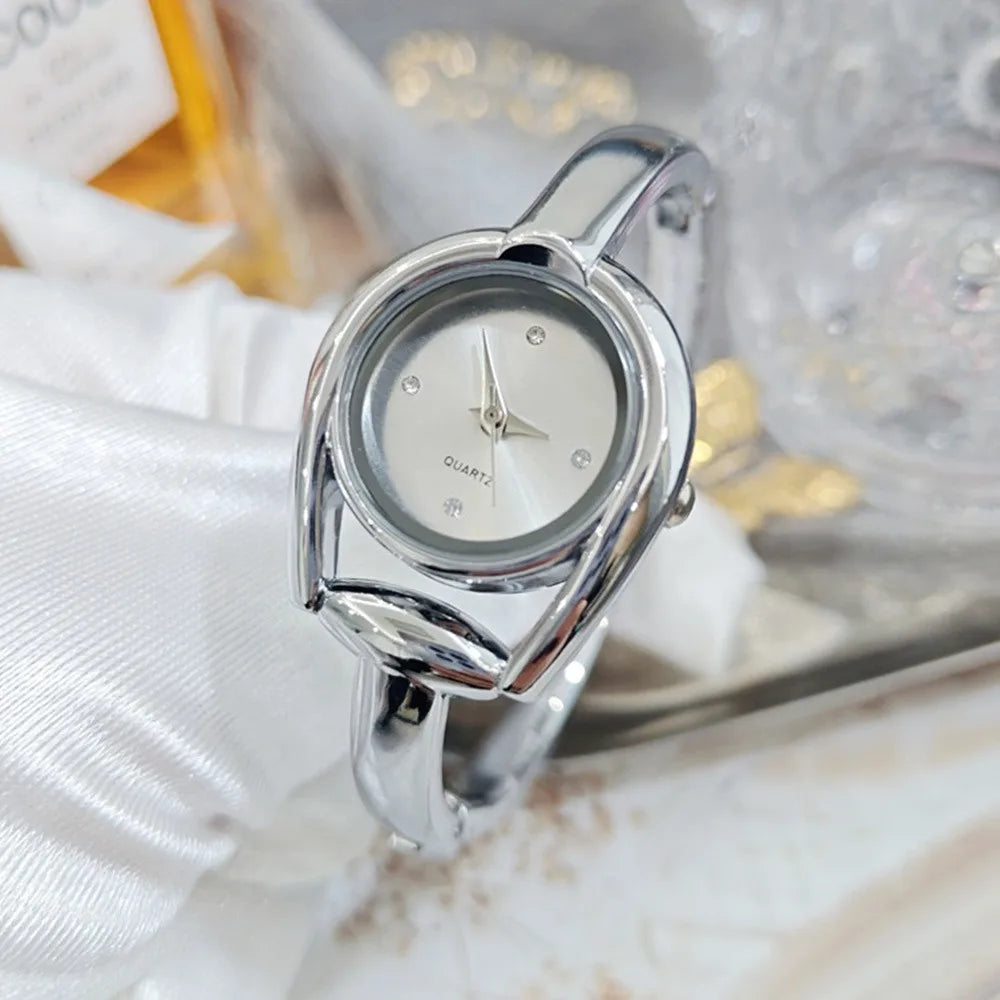Creative Open Design Quartz Watch Elegant Gift Bracelet Watch Luxury Wristwatch