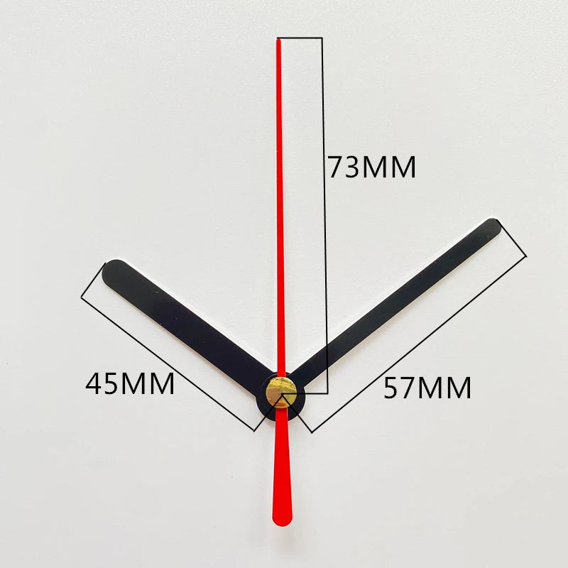Mute DIY Wall Clock Movement Mechanism with Clock Hands Silent Kit Battery Operated Watch Repair Parts Replacement Set