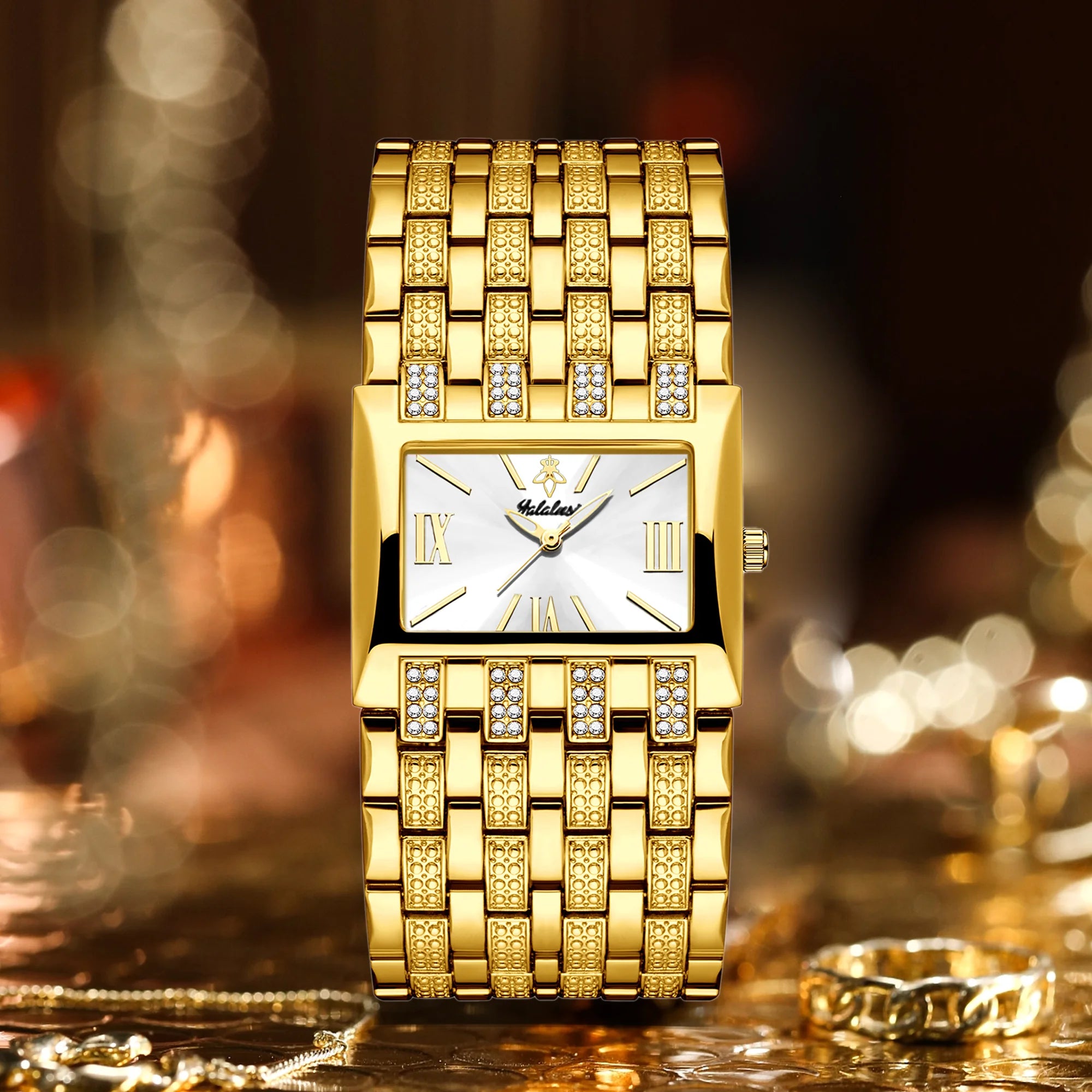 YaLaLuSi Brand: Fashionable Women's Waterproof Quartz Bracelet Watches – Luxury Gold Watches for Gifts reloj mujer Ladies