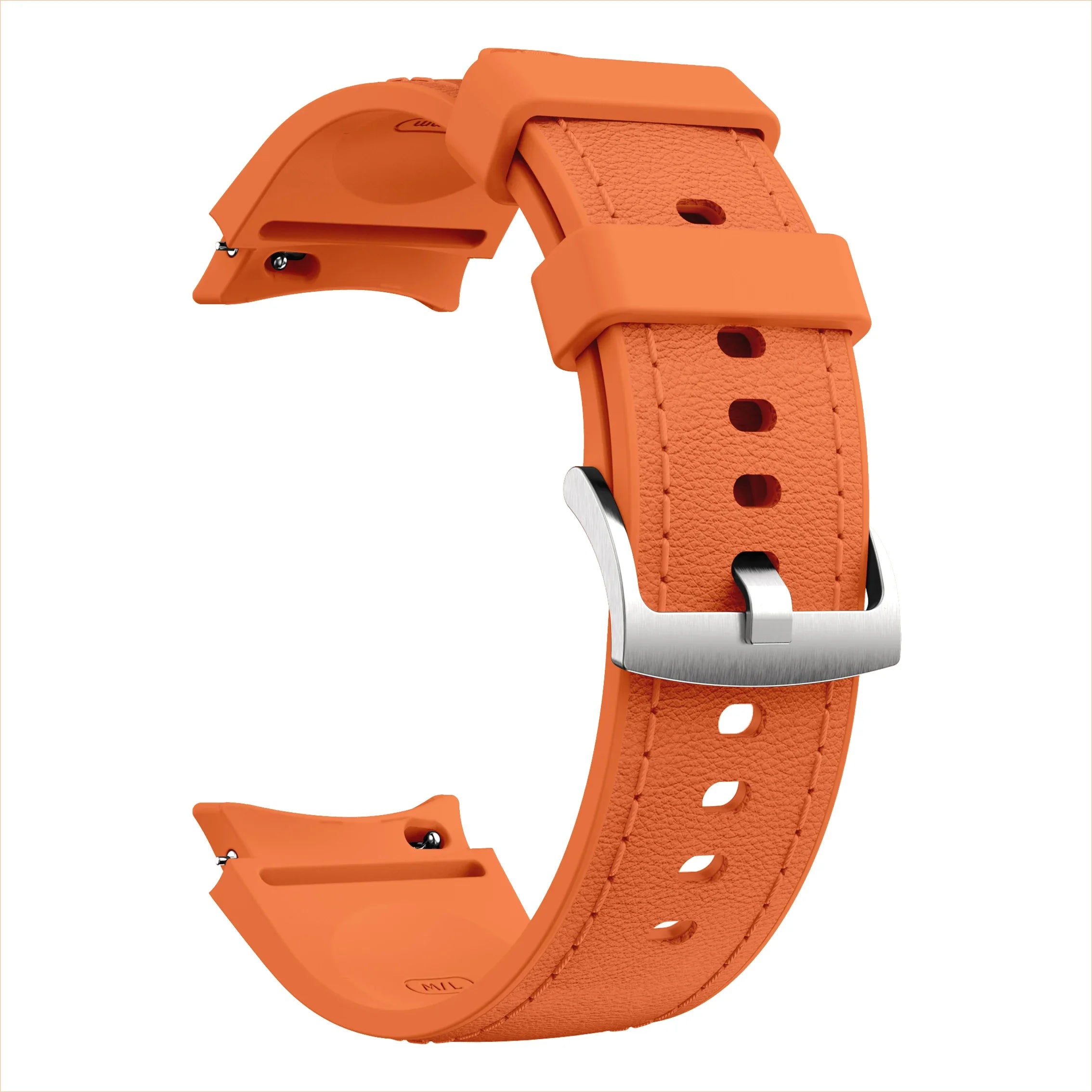 Silicone+Leather Strap for Samsung Galaxy Watch 7 6 5 4 44mm 40mm/5 Pro 45mm Wristband for Galaxy Watch 6 Classic 47mm 43mm Belt