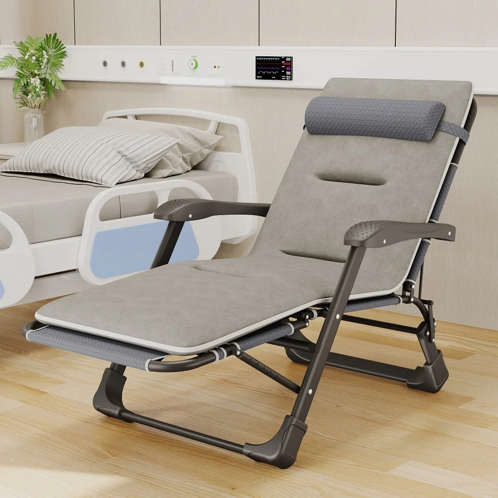 Outdoor Portable Lightweight Adjustable Folding Gravity Lounger For Beach Camping, Poolside, Hotels