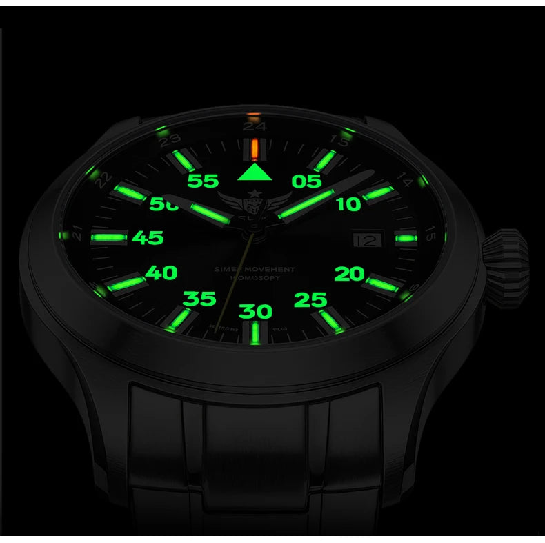 YELANG V1021S Men Quartz Watch 42mm Swiss Ronda  Movement 10-year battery life T100 Luminous 100m Waterproof Men's Diving Watch