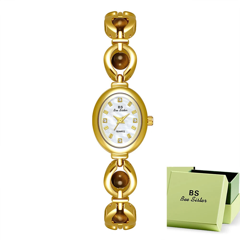 BS bee sister Woman Watches Luxury Fashion Dress Elegant Quartz Women's Wristwatch Clock