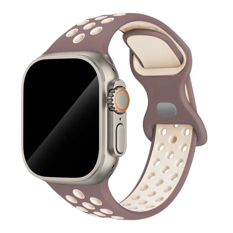 Strap For Apple Watch Band 44mm 49mm 45mm 40mm 41mm 38mm 42mm correa Breathable sports bracelet iwatch series 8 SE 7 6 5 9 Ultra