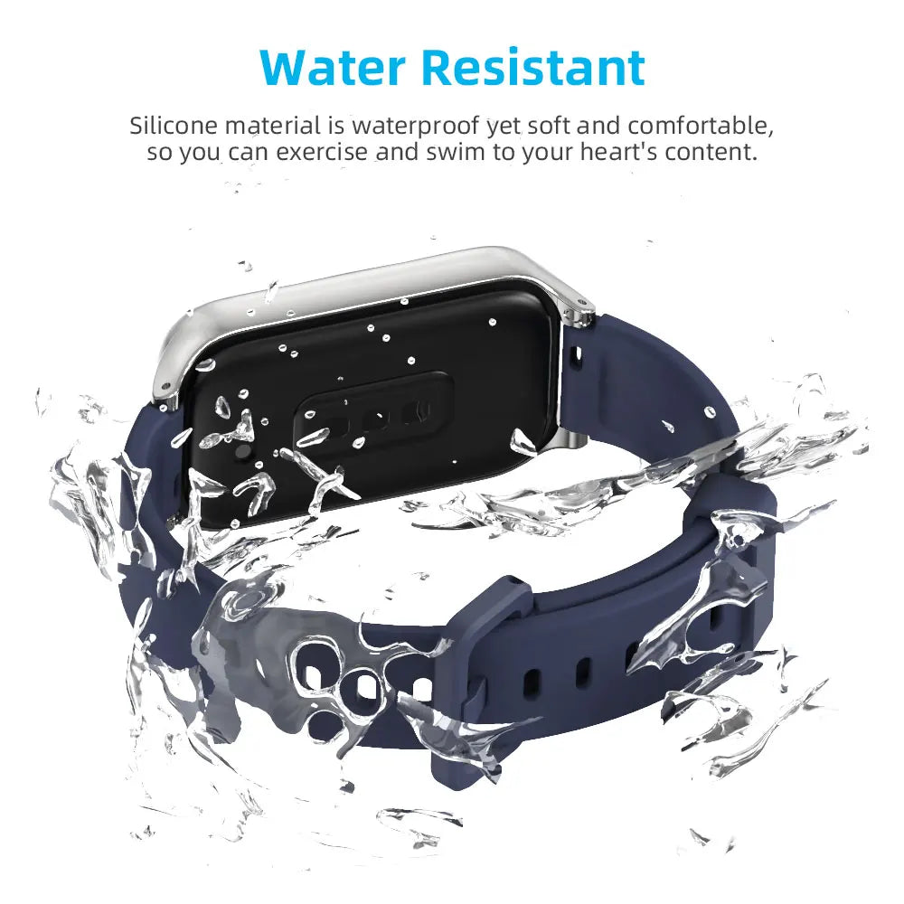 Strap For Mi Band 9 Active Watchband for Mi Band 8 Active 9 Active Silicone Wristband for Mi Band 9 Active Smartband Accessories