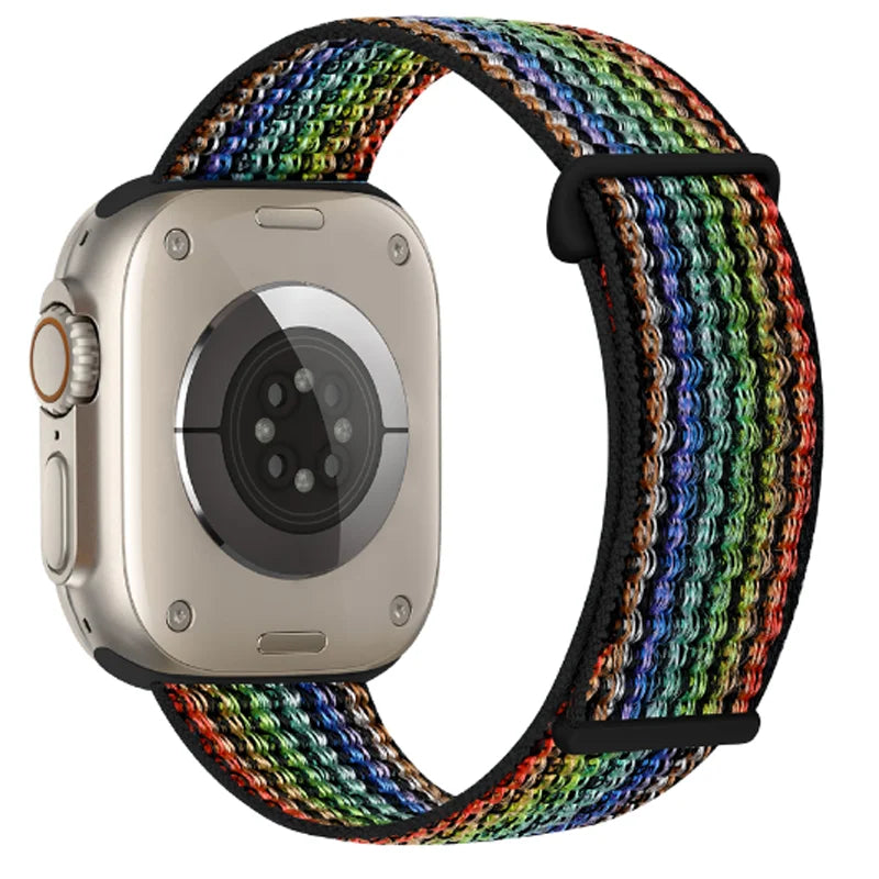 Nylon Loop Strap for Apple Watch Band 46mm 40mm 44mm 45mm 42mm 41mm 38mm Smart Belt Bracelet for IWatch Ultra 49mm 8/7/6/SE/5/4