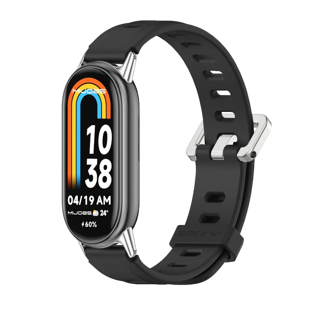 Strap for Mi Band 10 9 8 7 6 5 Watch Band for Mi Band 10 Silicone Wristband for Mi Band 9 Bracelet For Mi Band 8 Strap