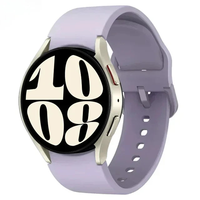 New Official Silicone Strap For Samsung Galaxy Watch 6 4 Classic 47mm 46mm 43/42mm Watchband Galaxy Watch 7 6 5 4 40mm 44mm Belt