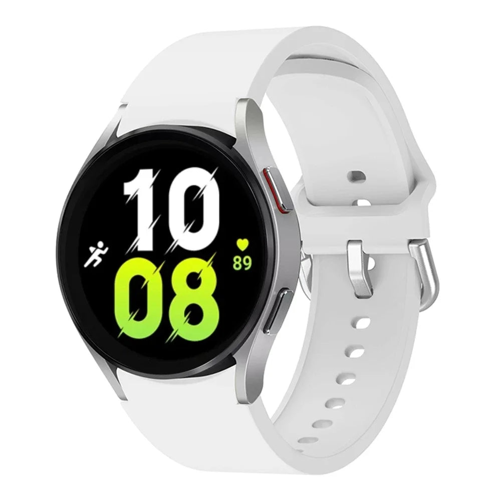 20mm Silicone Strap for Samsung Galaxy Watch 7 6 5 40mm 44mm 5 Pro 45mm Bracelet for Watch 4 6 Classic 46mm 42mm 43mm 47mm Band