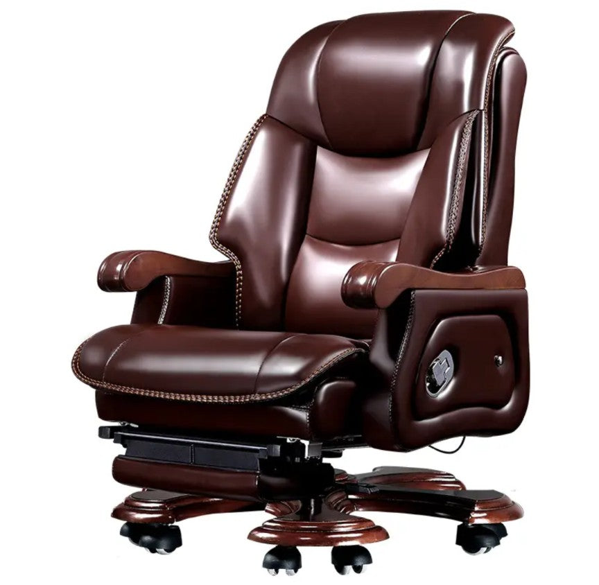 Office Chair Executive Luxury Design Ergonomic Computer Chair Executive Manager Wood Conference Room Chairs for Sale