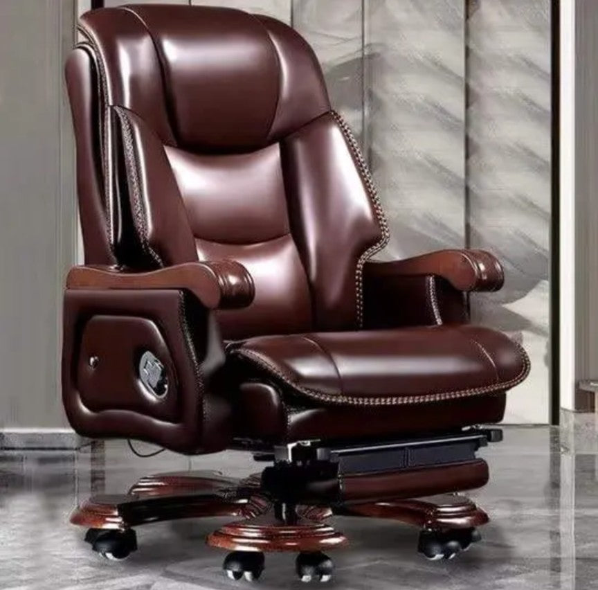 Office Chair Executive Luxury Design Ergonomic Computer Chair Executive Manager Wood Conference Room Chairs for Sale