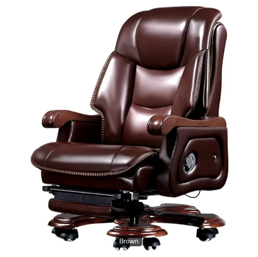 Office Chair Executive Luxury Design Ergonomic Computer Chair Executive Manager Wood Conference Room Chairs for Sale