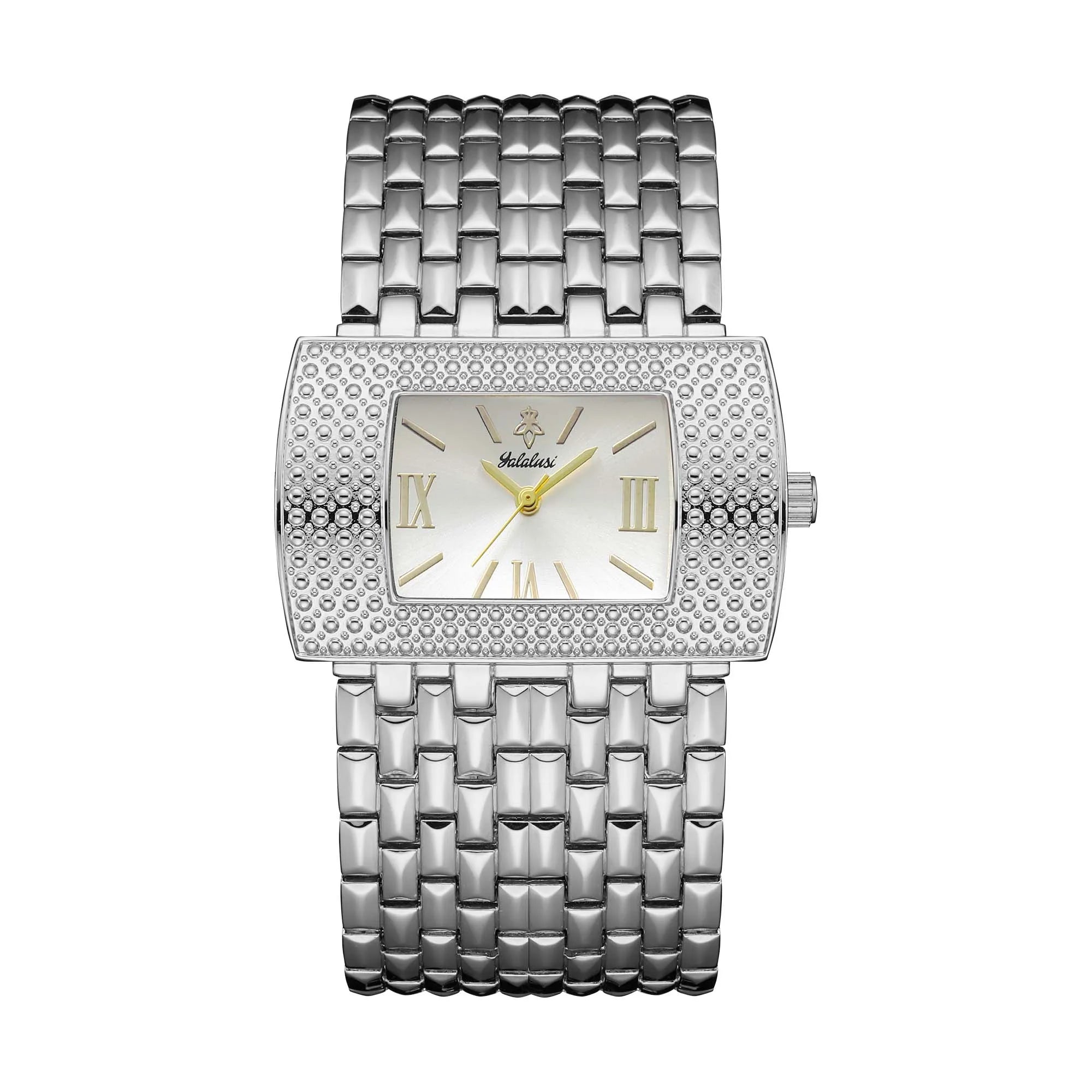 YaLaLuSi Women's Quartz Water-Resistant Watch: Luxurious Gold Square Fashionable and Elegant Bracelet Watch Gift reloj mujer