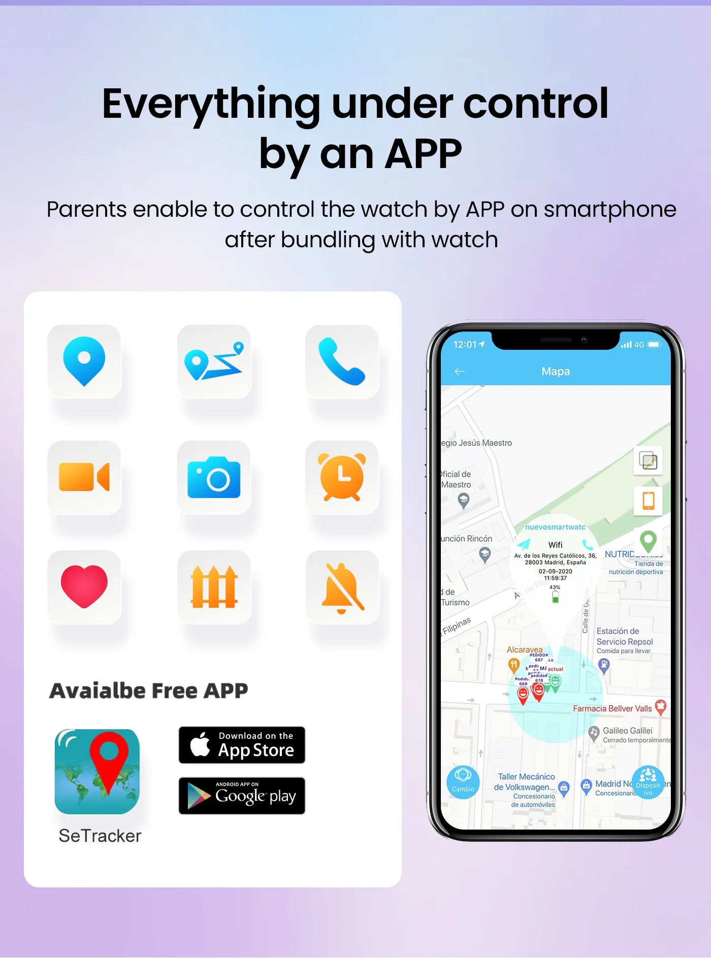 Smart Baby Watch for Children with 4G GPS Tracker Anti-Lost Body Temperature Monitor Video Call Features - Y30
