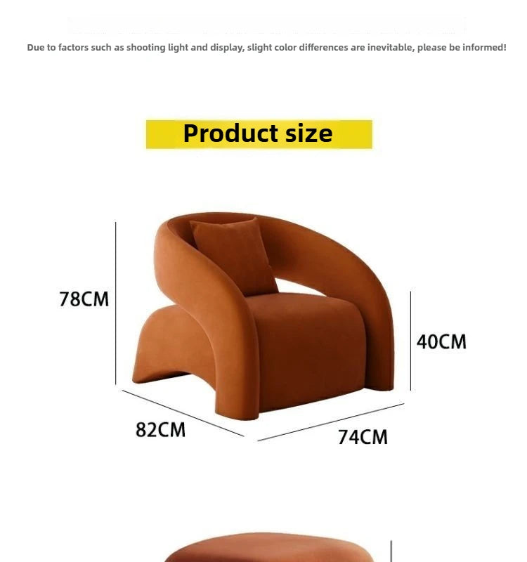 New Sofa, Living Room, Single Person, Light Luxury, High-end Reception, Small Sofa, Beauty Salon, Lazy Leisure Chair Furniture