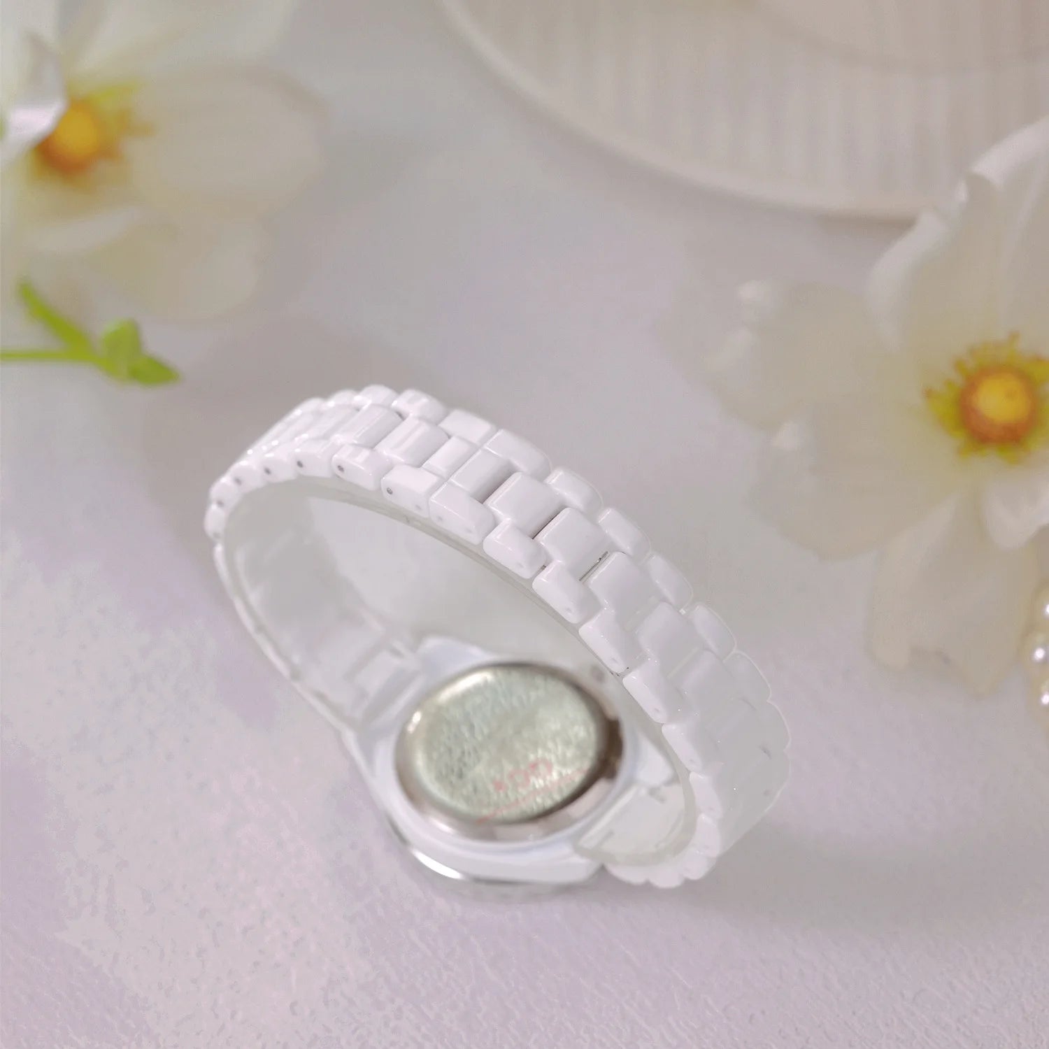 New Fashion Women Quartz Watch Ceramic Strap Clock Silver Diamond Wristwatch for Girl Student Relogio Feminino Dress Gifts